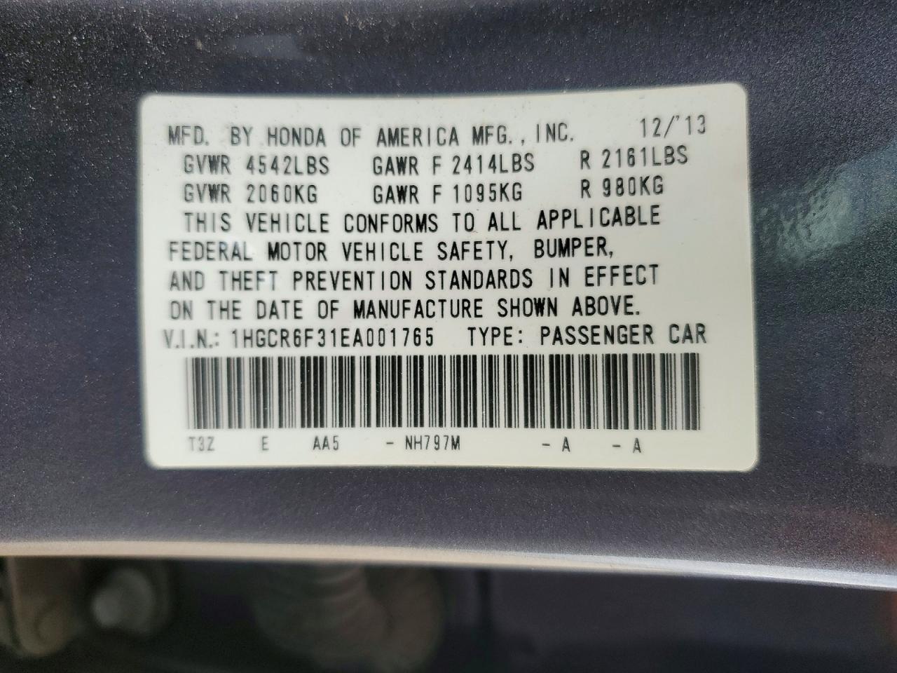 2014 HONDA ACCORD HYBRID photo 12