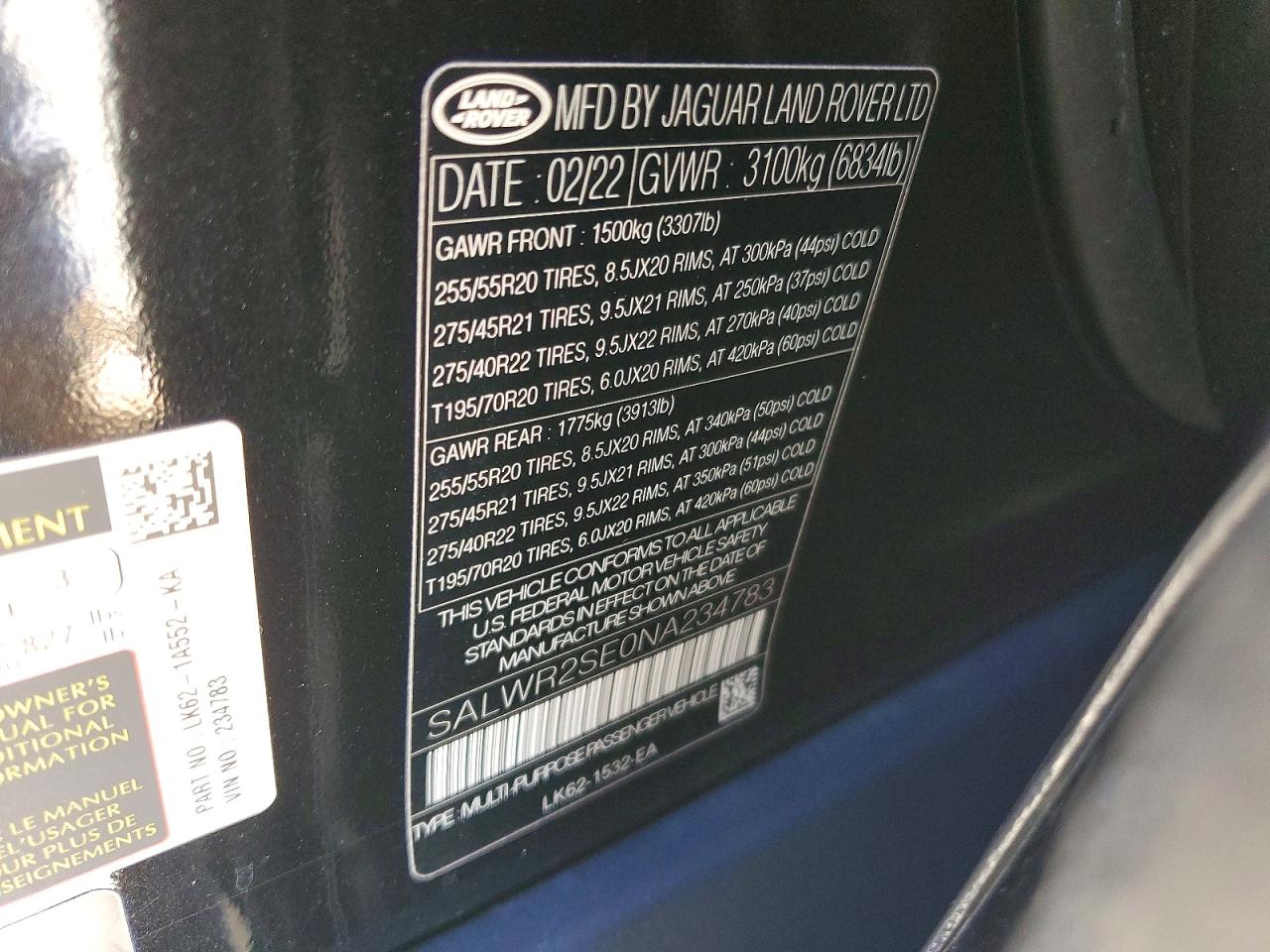 2022 LAND ROVER RANGE ROVER SPORT HSE DYNAMIC photo 40
