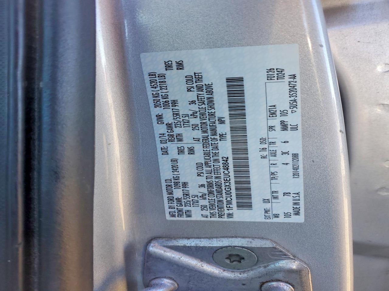 2014 FORD ESCAPE SE photo 13