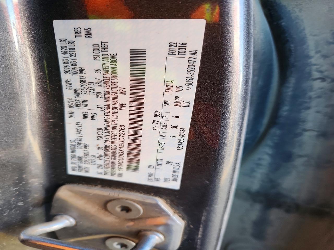 2014 FORD ESCAPE SE photo 12
