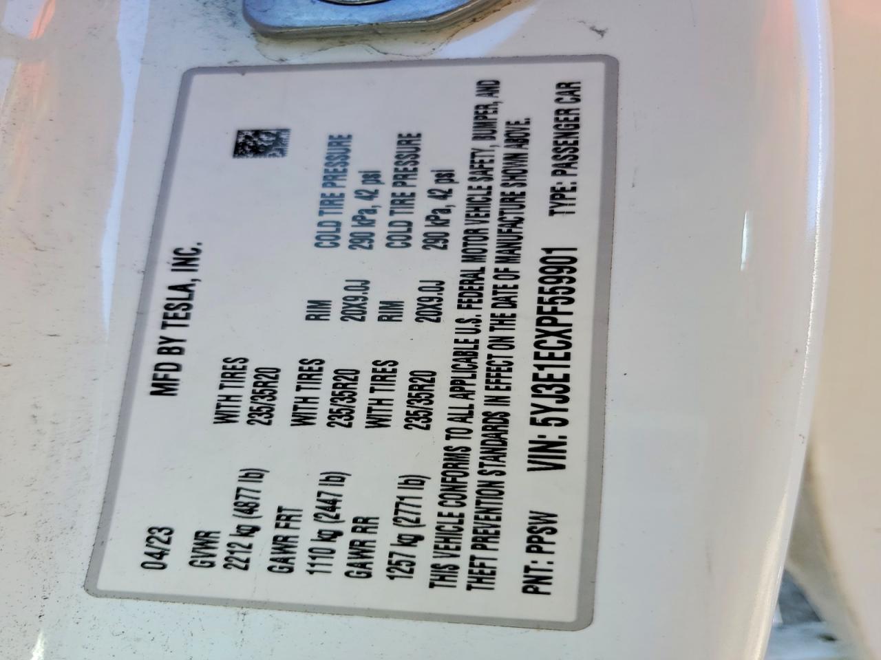 2023 TESLA MODEL 3 photo 12