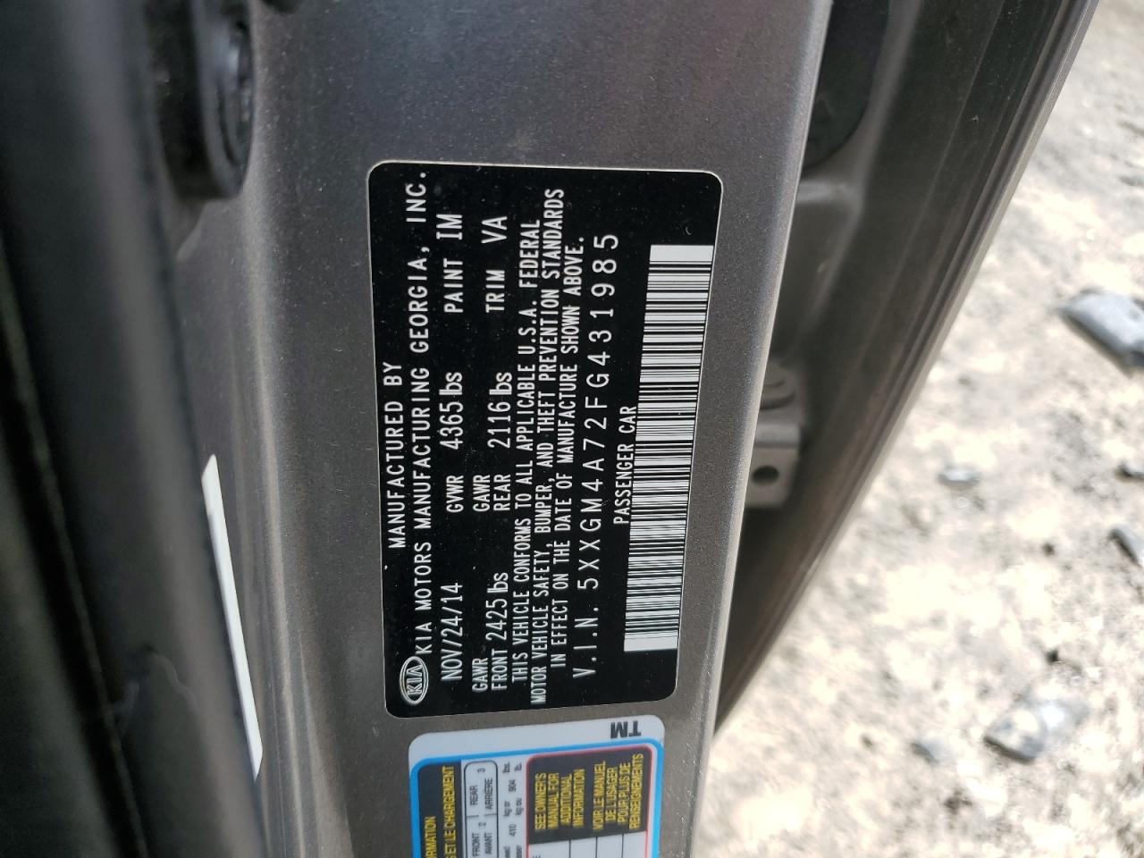 2015 KIA OPTIMA LX photo 23