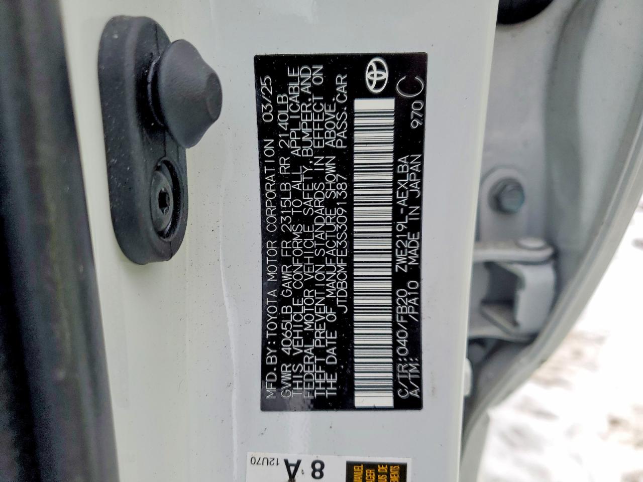 2025 TOYOTA COROLLA LE photo 34