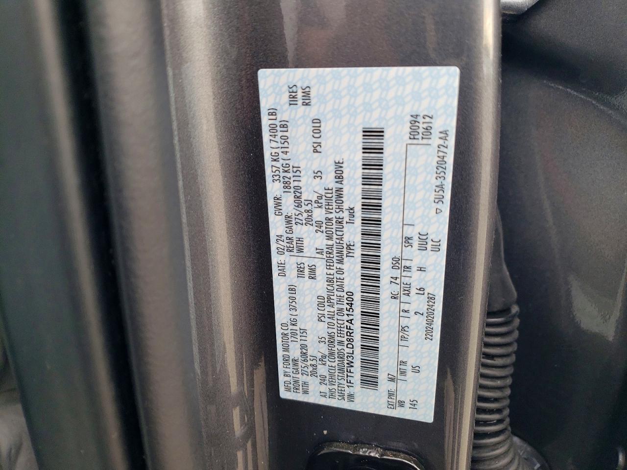 2024 FORD F150 XLT photo 12