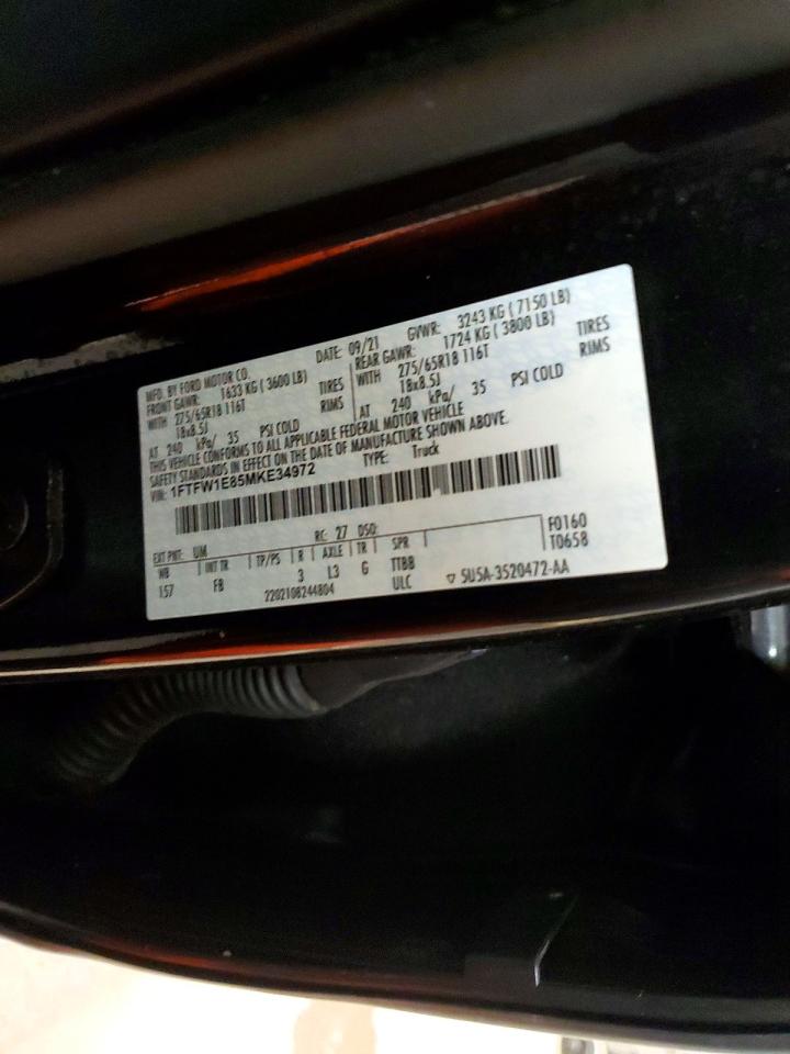 2021 FORD F150 SUPERCREW photo 12