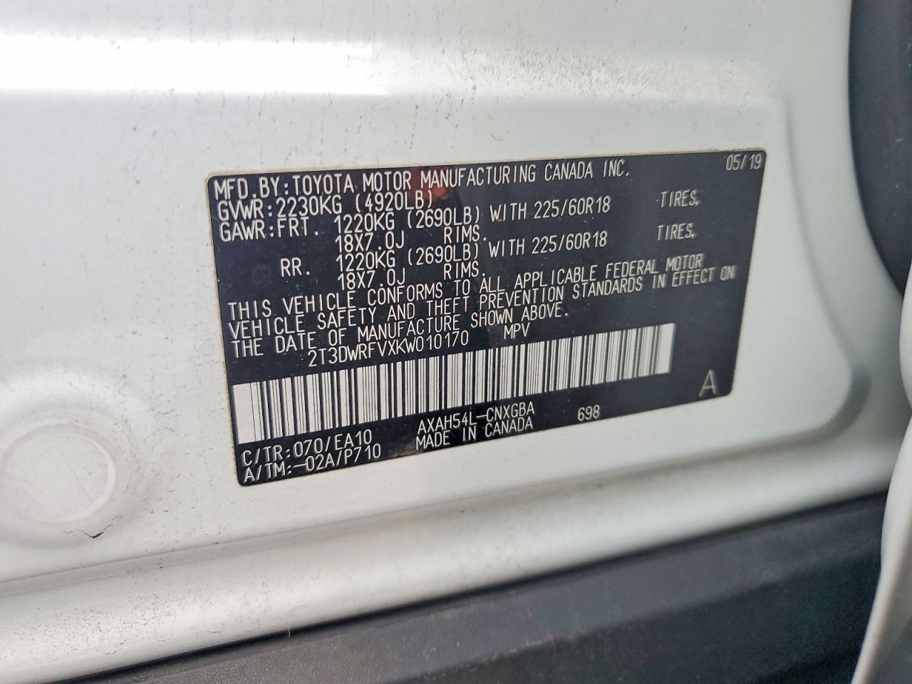 2019 TOYOTA RAV4 LIMITED photo 12