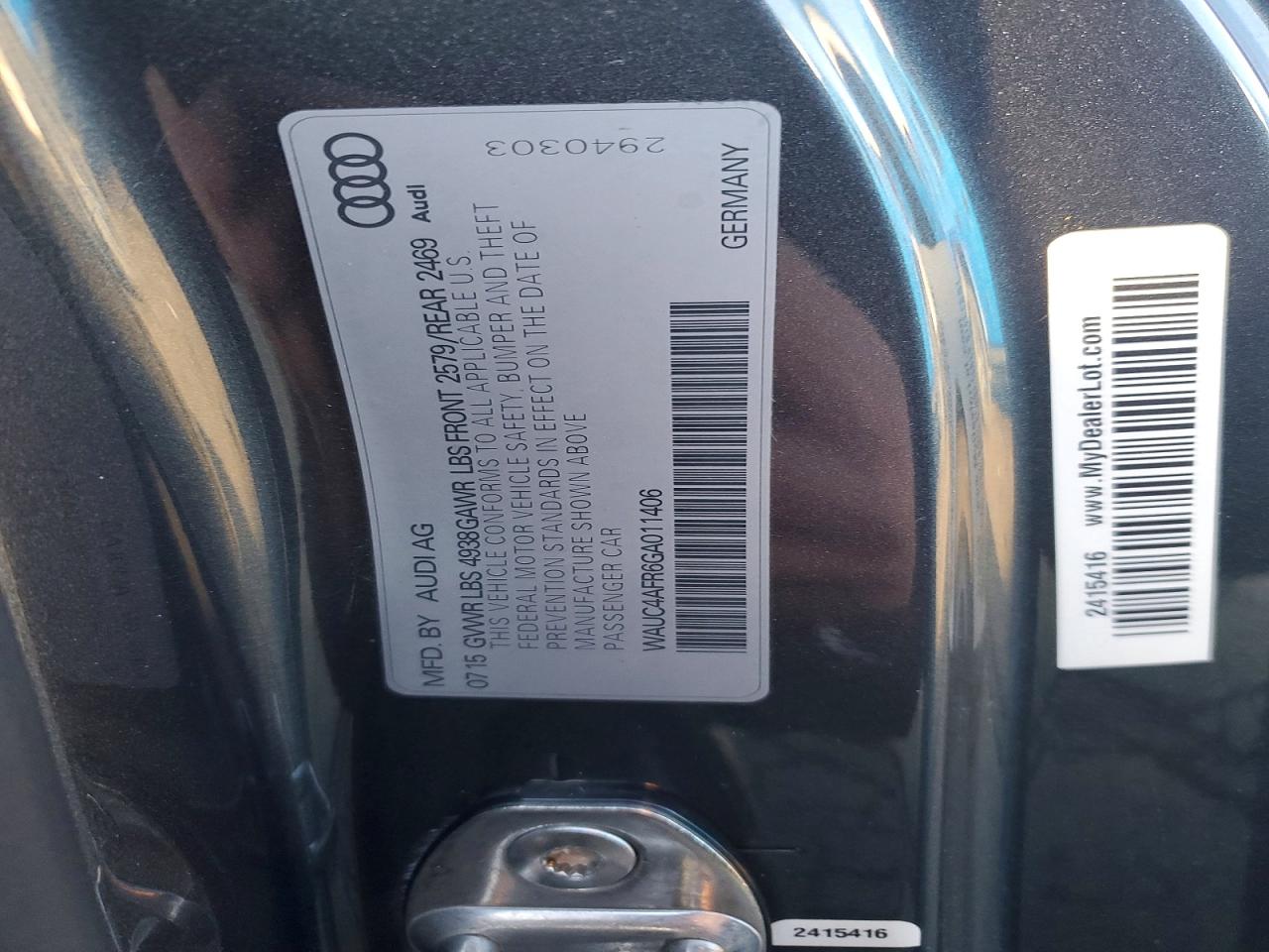 2016 AUDI S5 PREMIUM PLUS photo 12