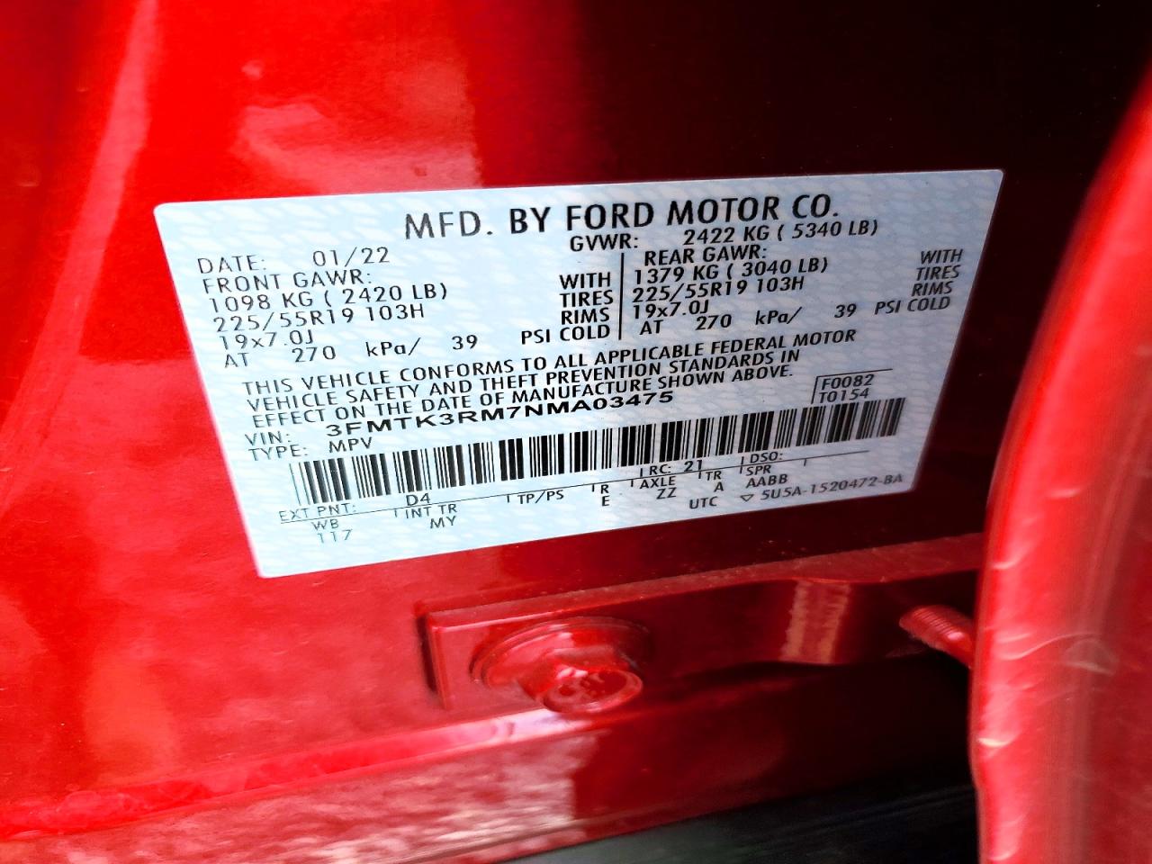 2022 FORD MUSTANG MACH-E PREMIUM photo 34