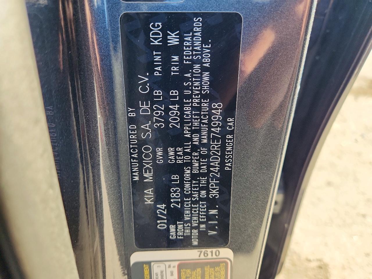2024 KIA FORTE LX photo 34