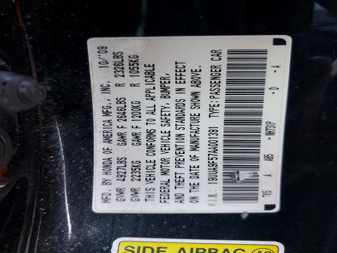 2010 ACURA TL photo 23