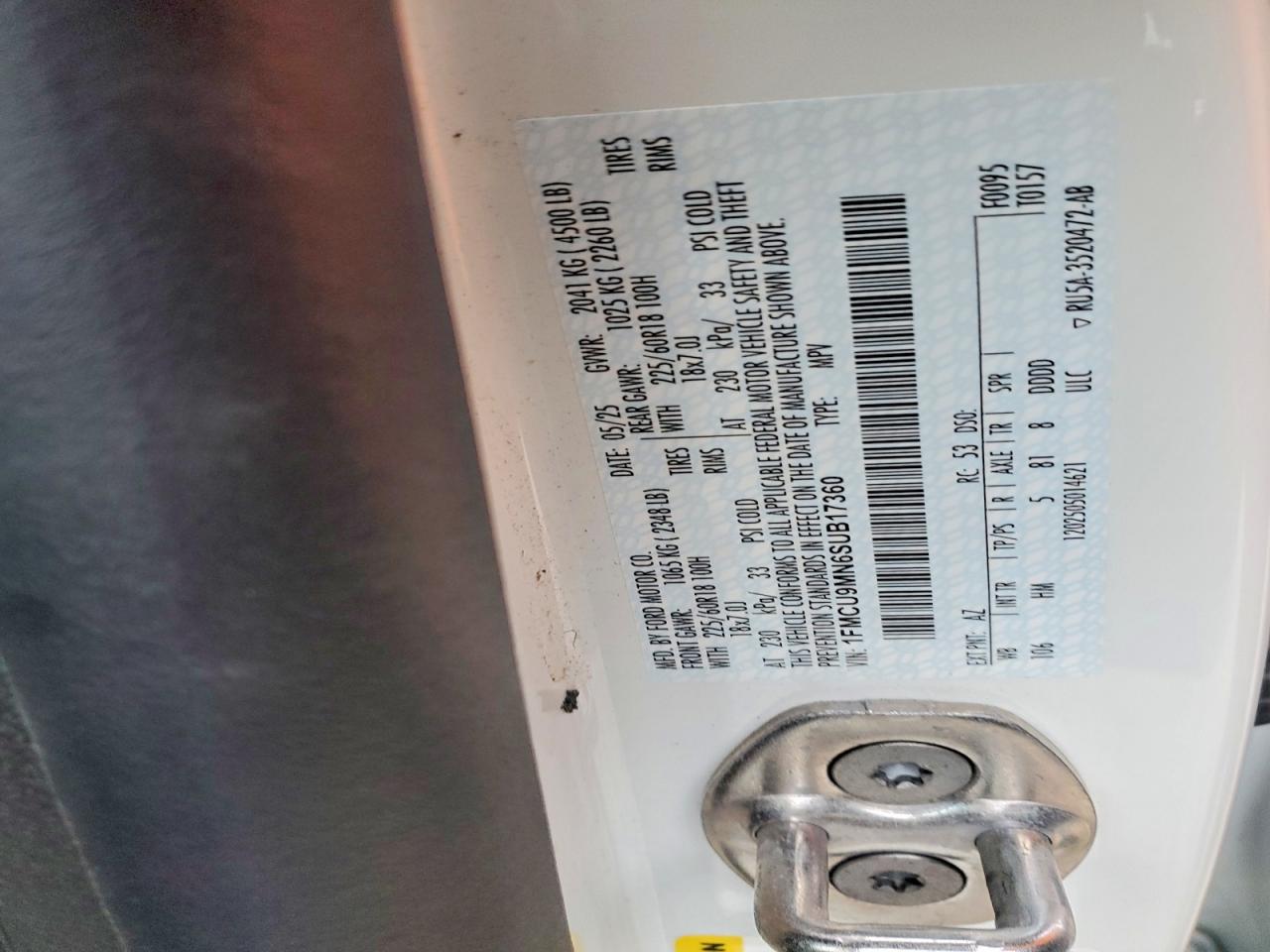 2025 FORD ESCAPE ST LINE photo 37