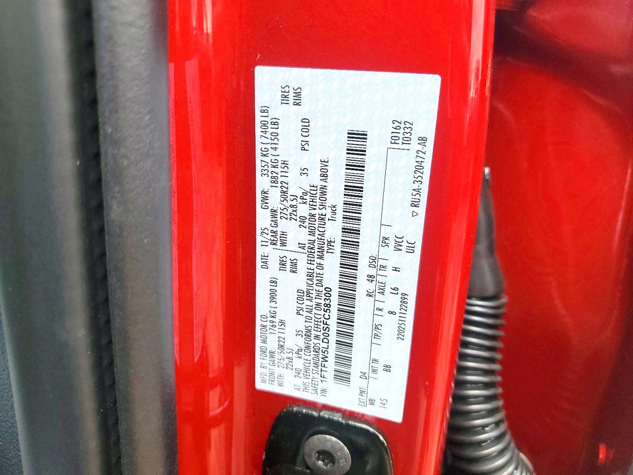 2025 FORD F150 LARIAT photo 23