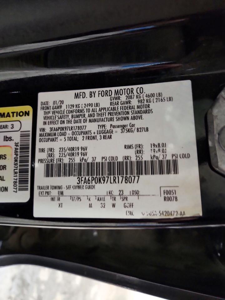 2020 FORD FUSION TITANIUM photo 13