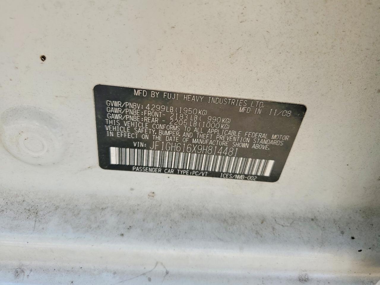 2009 SUBARU IMPREZA 2.5I photo 23