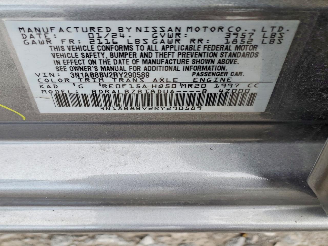 2024 NISSAN SENTRA S photo 23