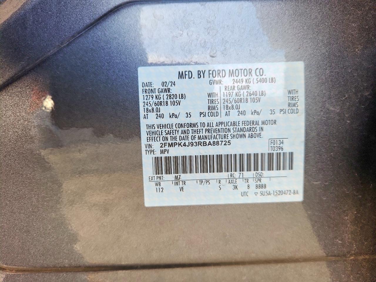 2024 FORD EDGE SEL photo 27