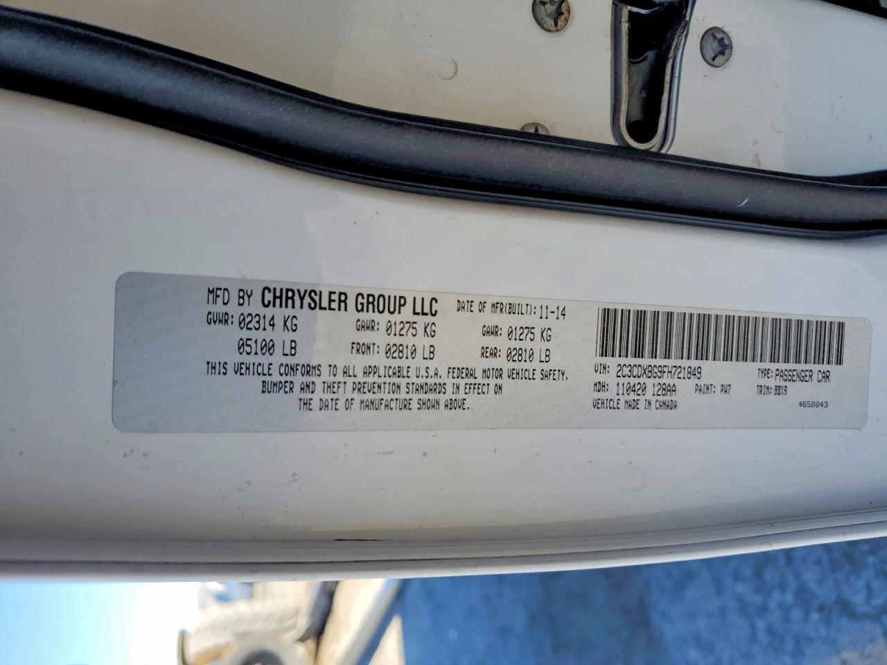 2015 DODGE CHARGER SE photo 12