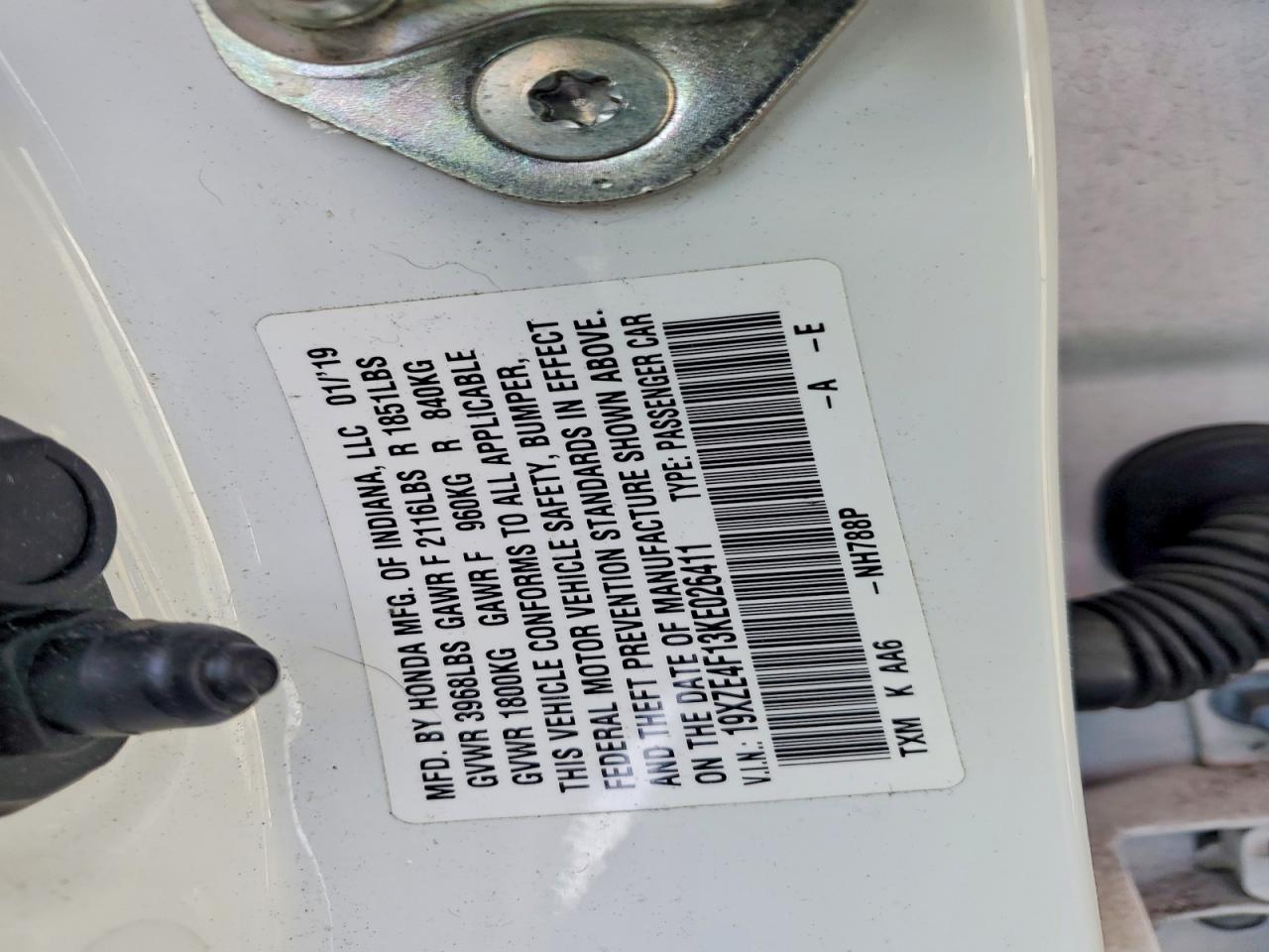 2019 HONDA INSIGHT LX photo 12