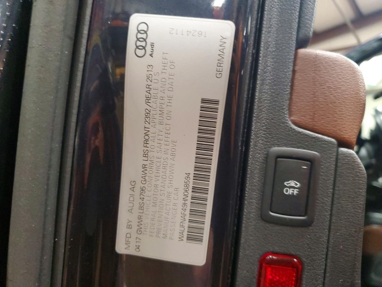 2017 AUDI A4 PRESTIGE photo 34