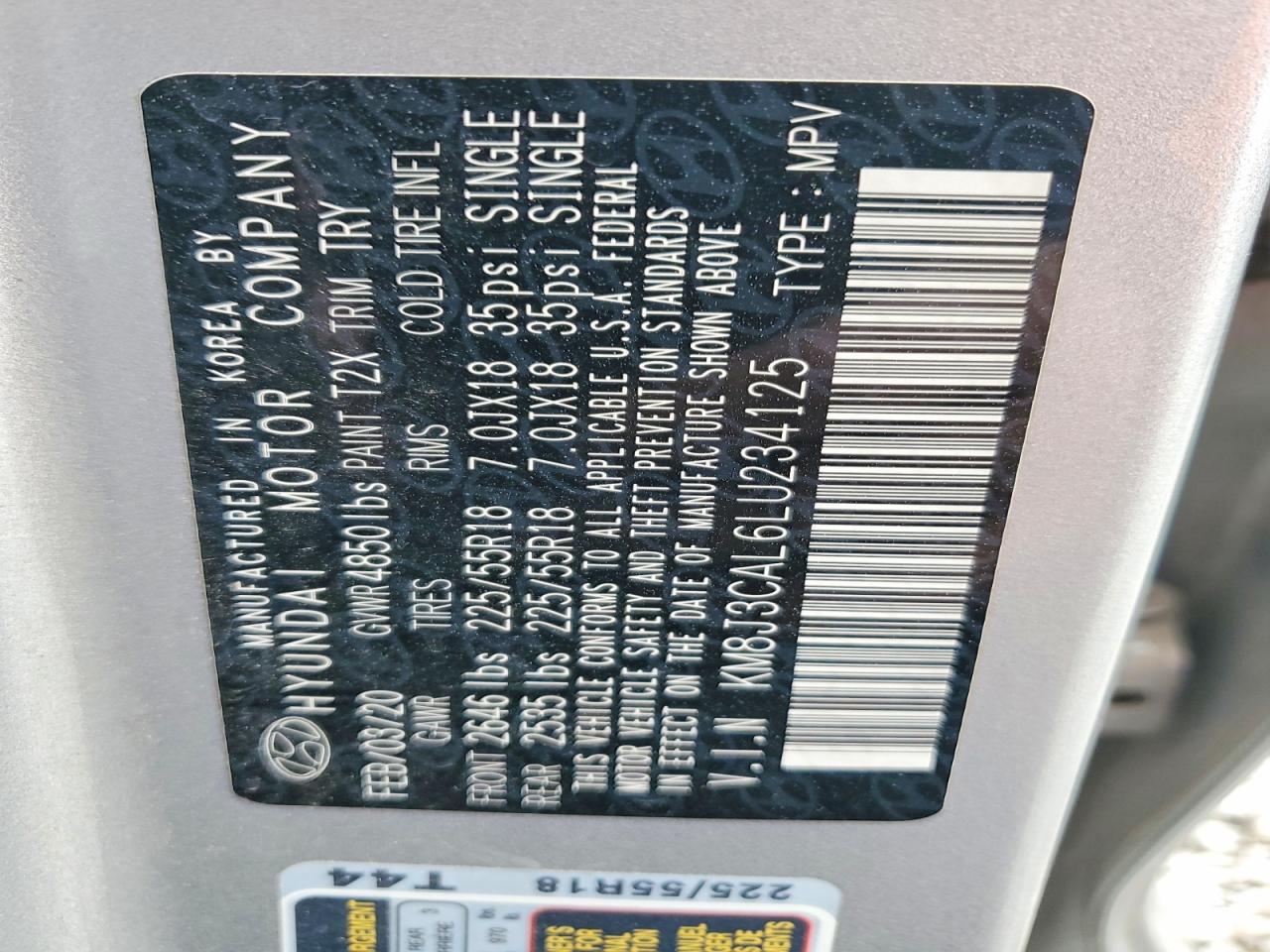 2020 HYUNDAI TUCSON LIMITED photo 25