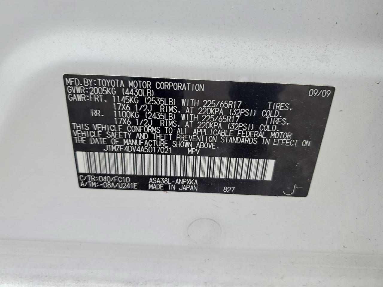 2010 TOYOTA RAV4 photo 23