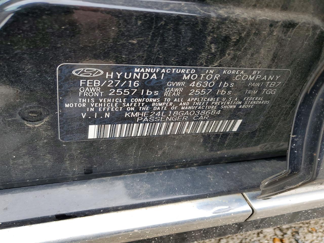 2016 HYUNDAI SONATA HYBRID photo 23