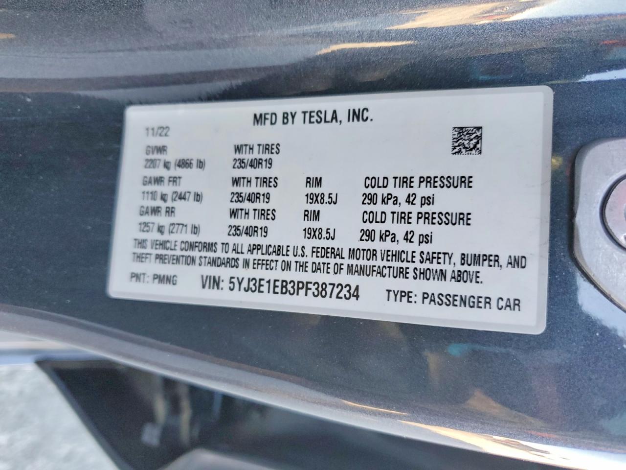 2023 TESLA MODEL 3 photo 34
