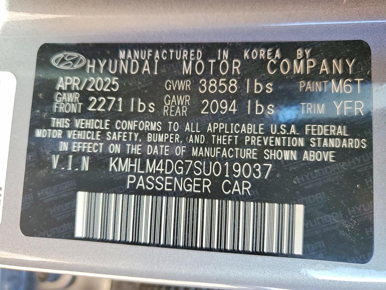 2025 HYUNDAI ELANTRA SEL SPORT photo 13