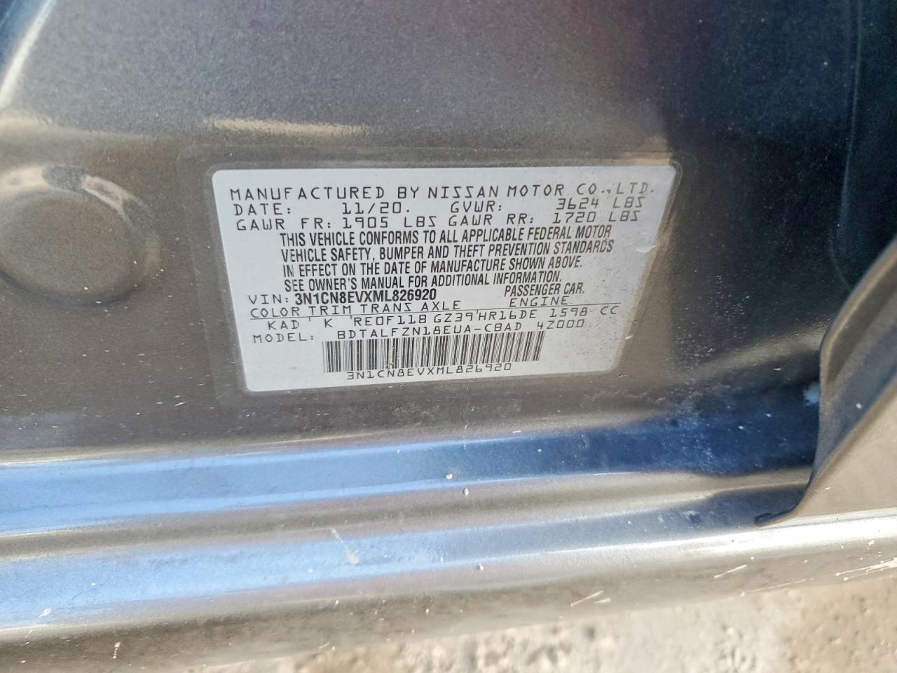 2021 NISSAN VERSA SV photo 23