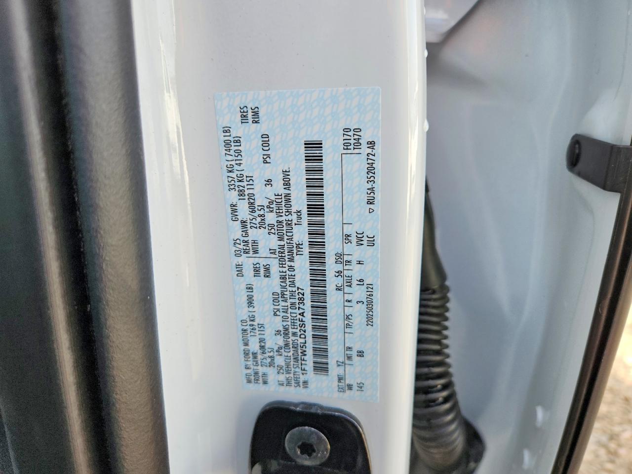 2025 FORD F150 LARIAT photo 12
