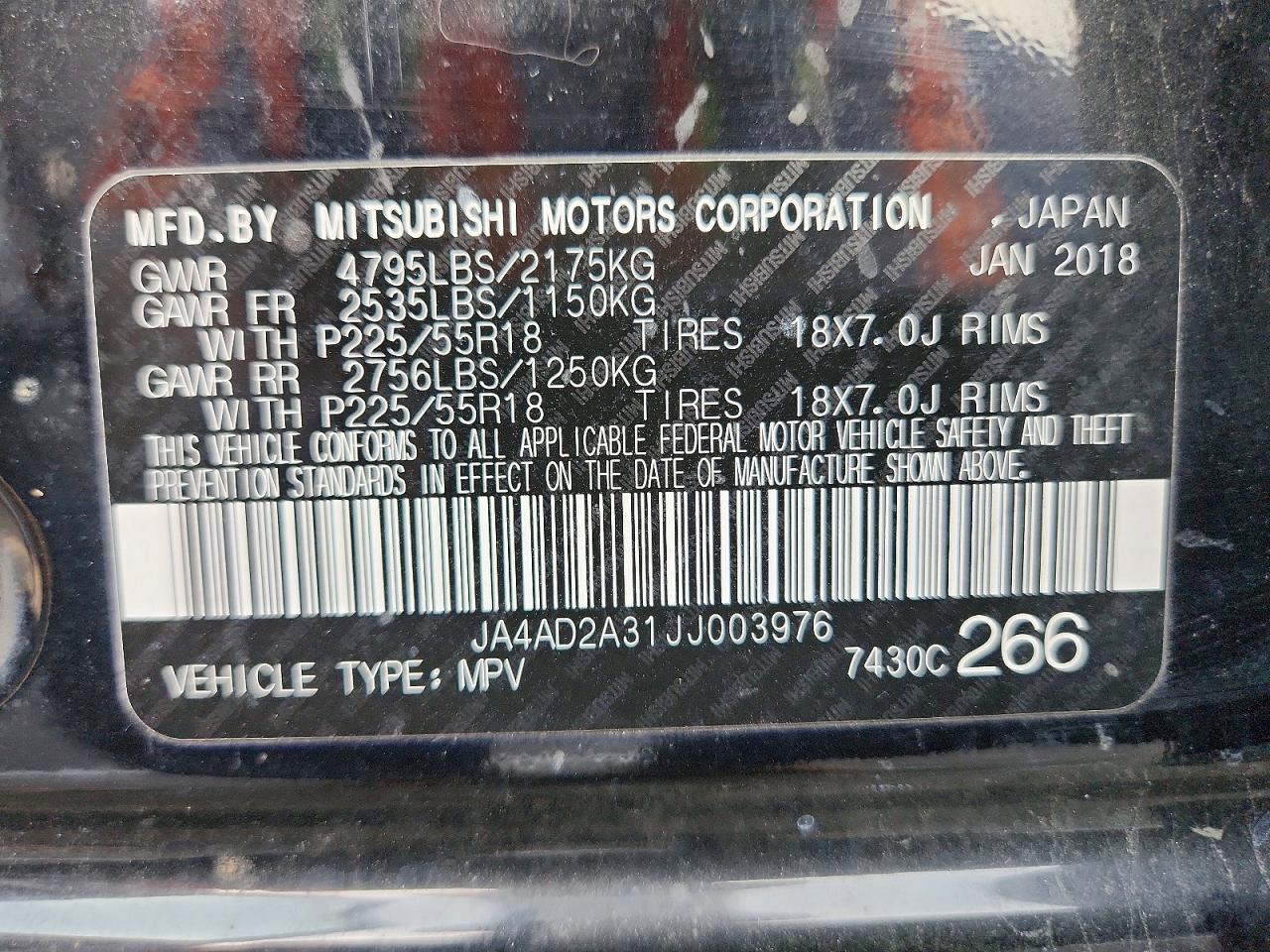 2018 MITSUBISHI OUTLANDER ES photo 14