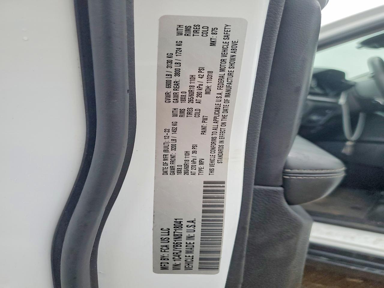 2022 JEEP GRAND CHEROKEE LIMITED 4XE photo 37