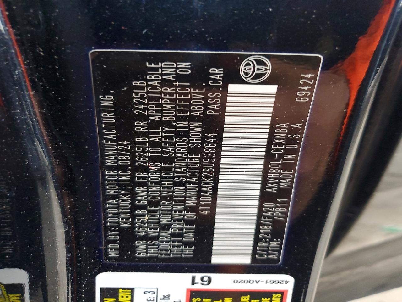 2025 TOYOTA CAMRY XSE photo 12