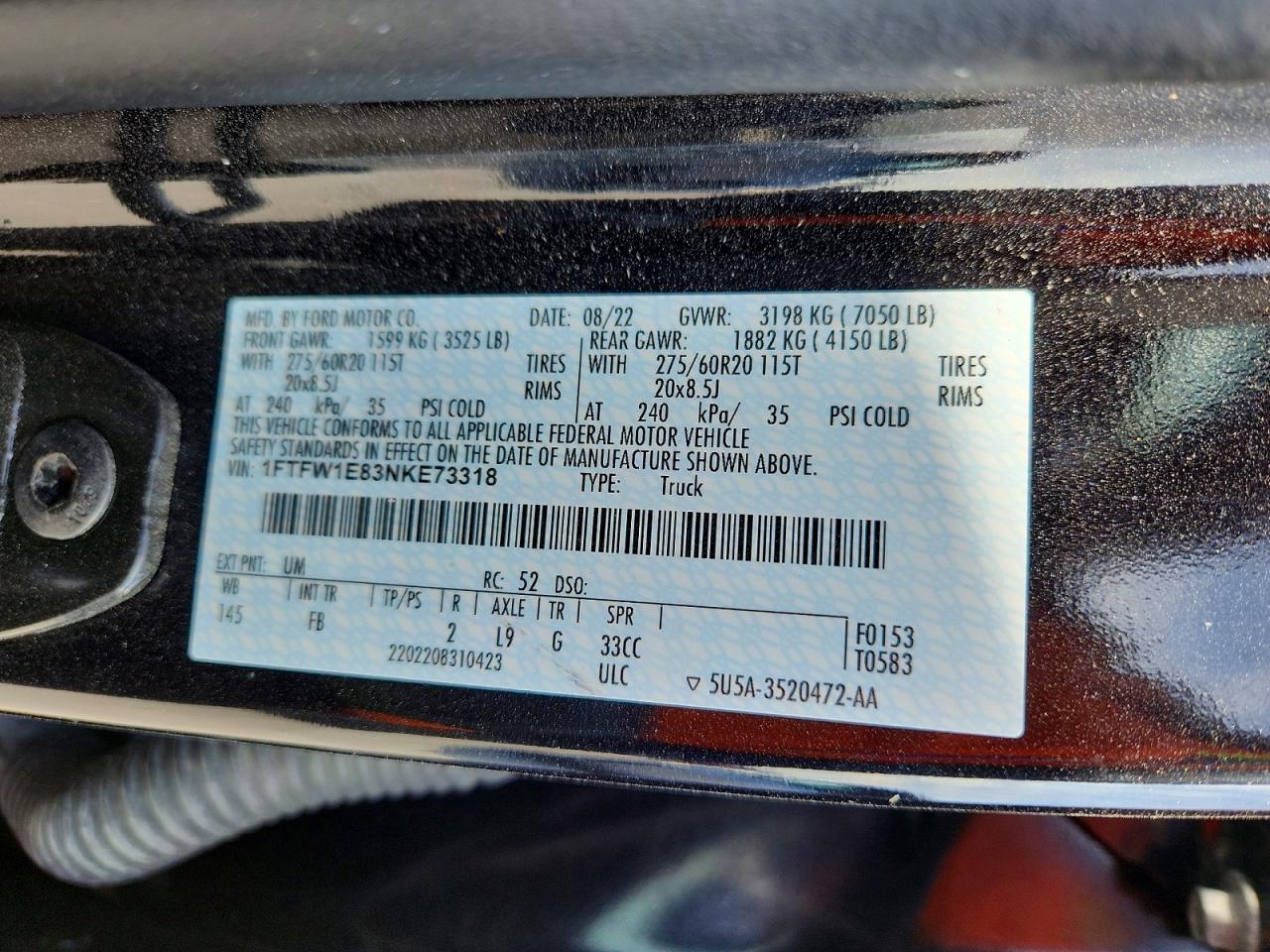 2022 FORD F150 SUPERCREW photo 23