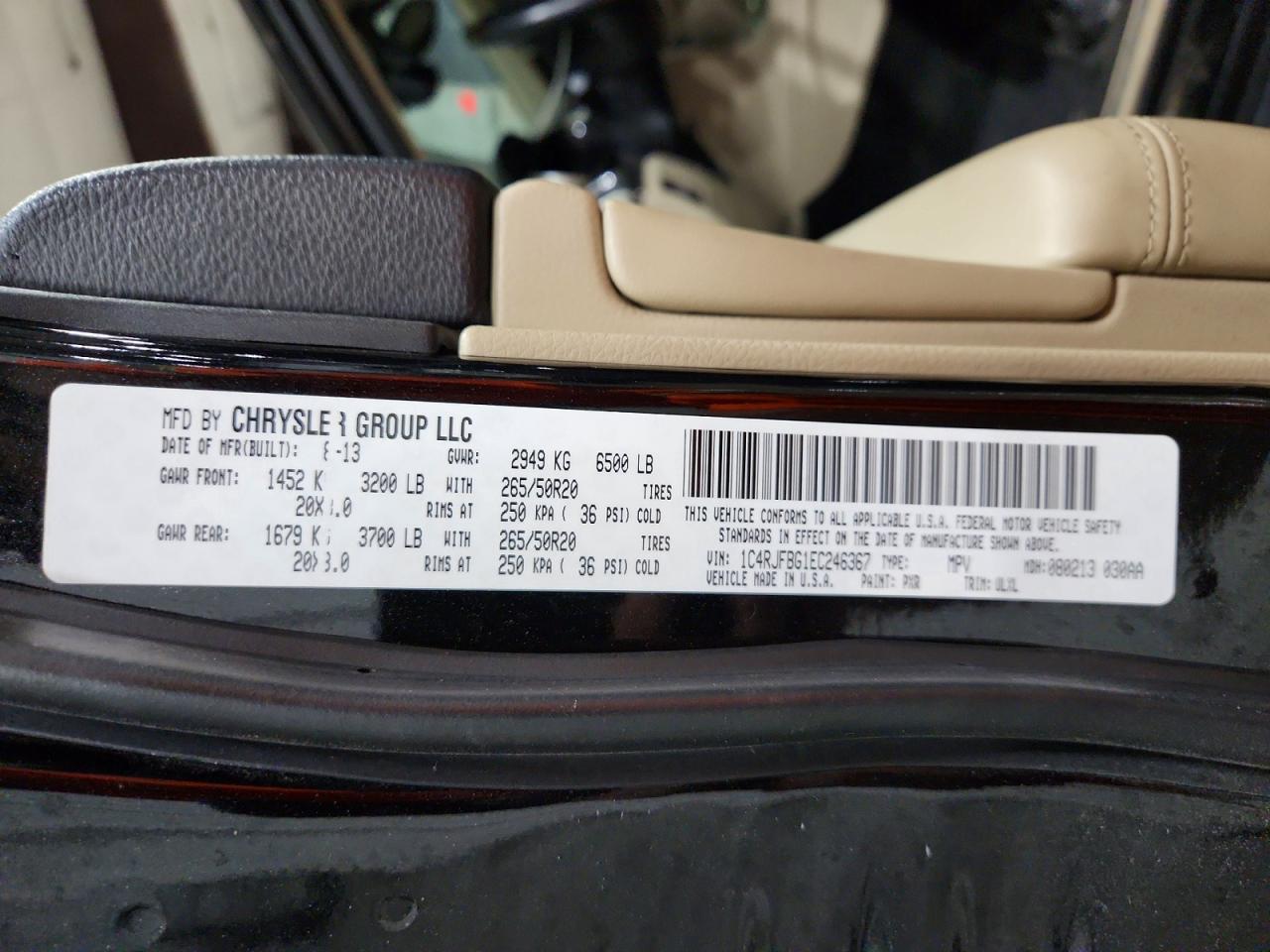2014 JEEP GRAND CHEROKEE LIMITED photo 12