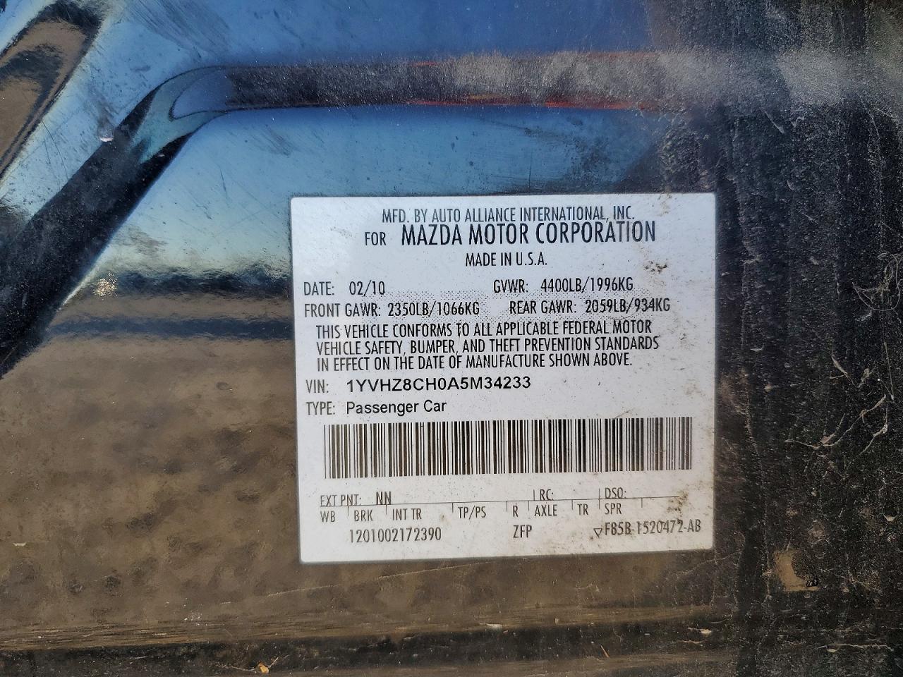 2010 MAZDA 6 I photo 23
