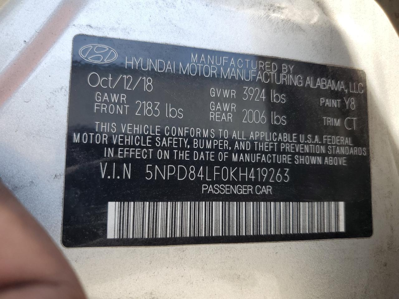 2019 HYUNDAI ELANTRA SEL photo 23