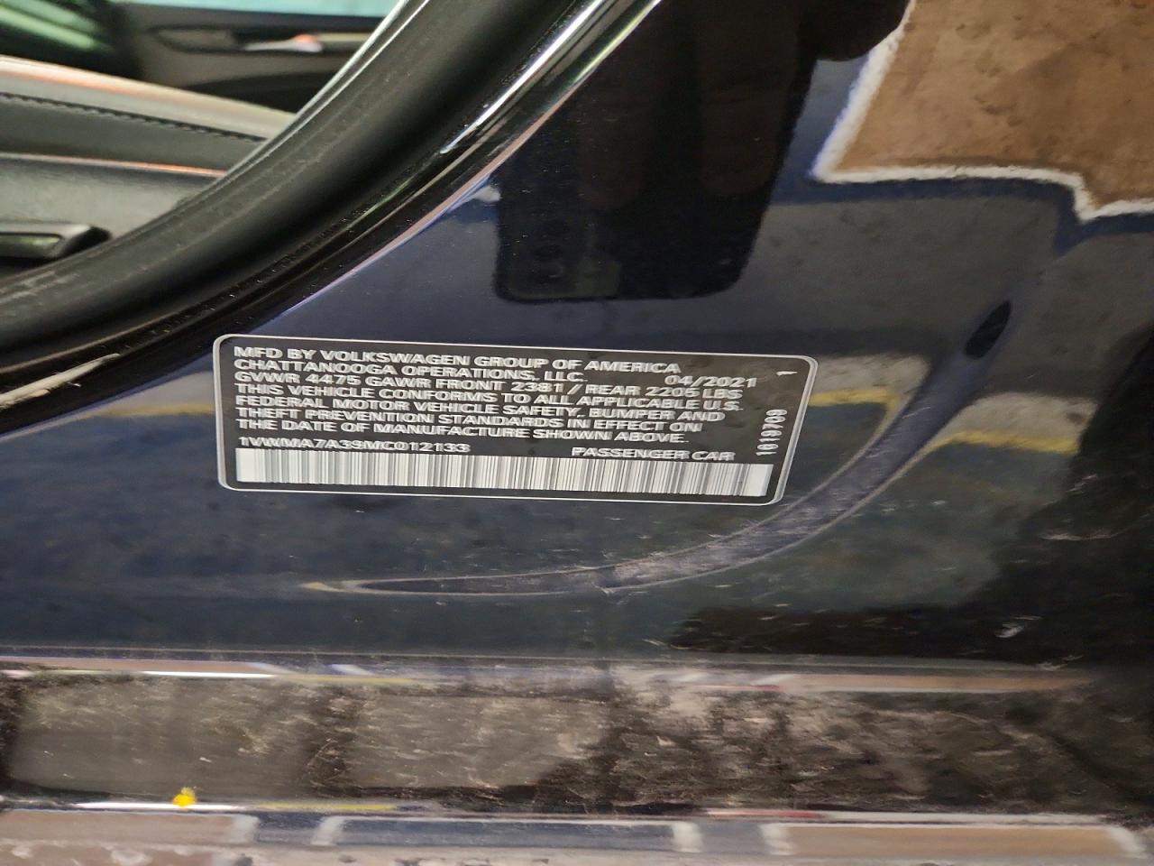 2021 VOLKSWAGEN PASSAT R-LINE photo 12