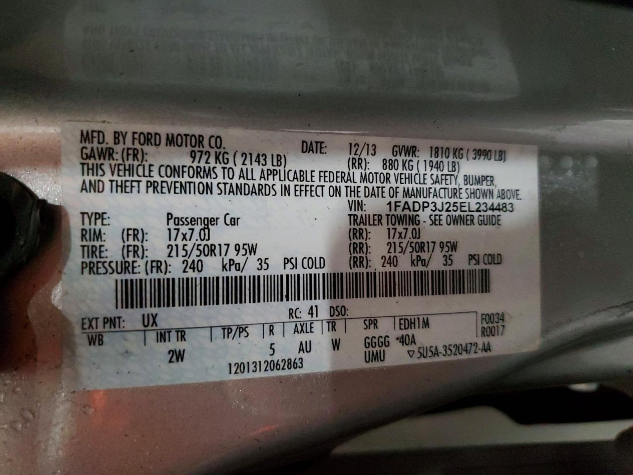 2014 FORD FOCUS TITANIUM photo 12