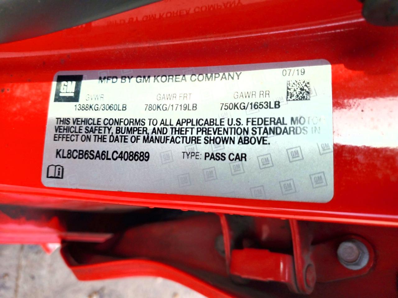 2020 CHEVROLET SPARK LS photo 23