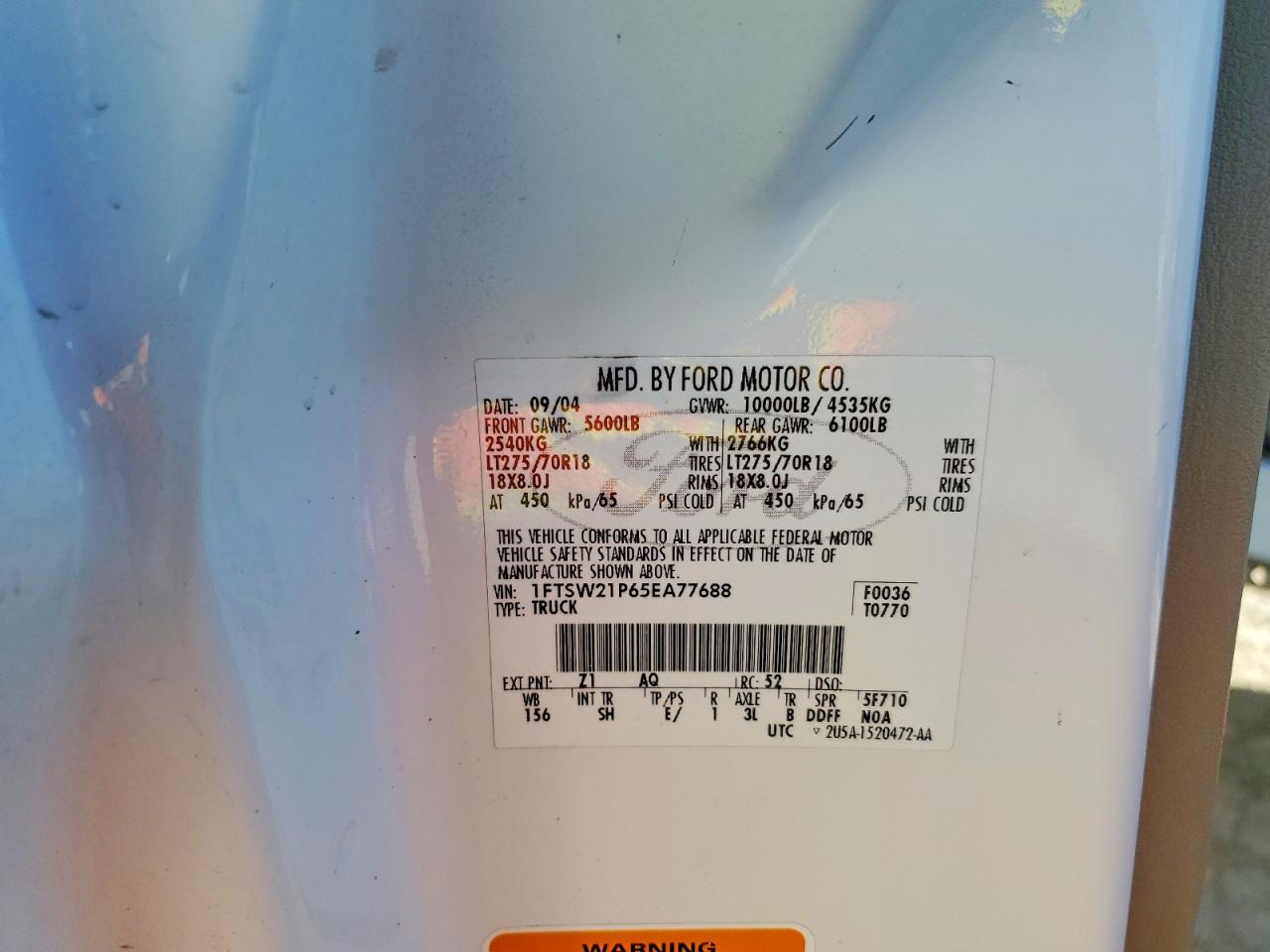 2005 FORD F250 SUPER DUTY photo 34