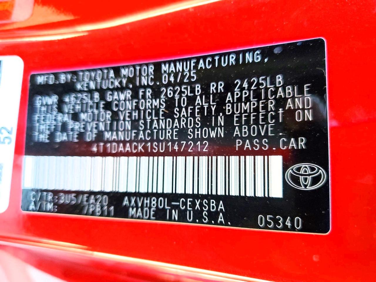 2025 TOYOTA CAMRY XSE photo 23