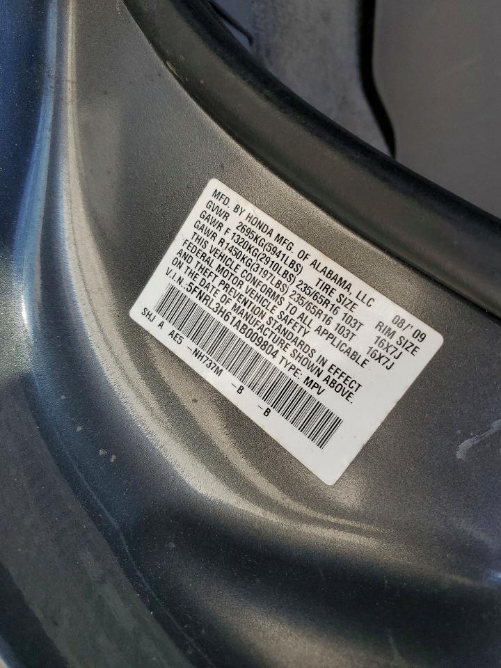 2010 HONDA ODYSSEY EXL photo 25