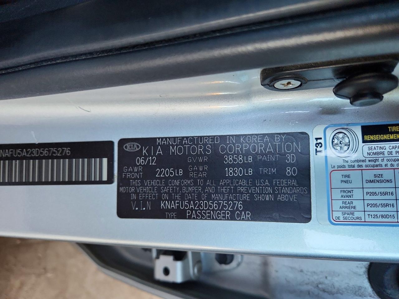 2013 KIA FORTE EX photo 12