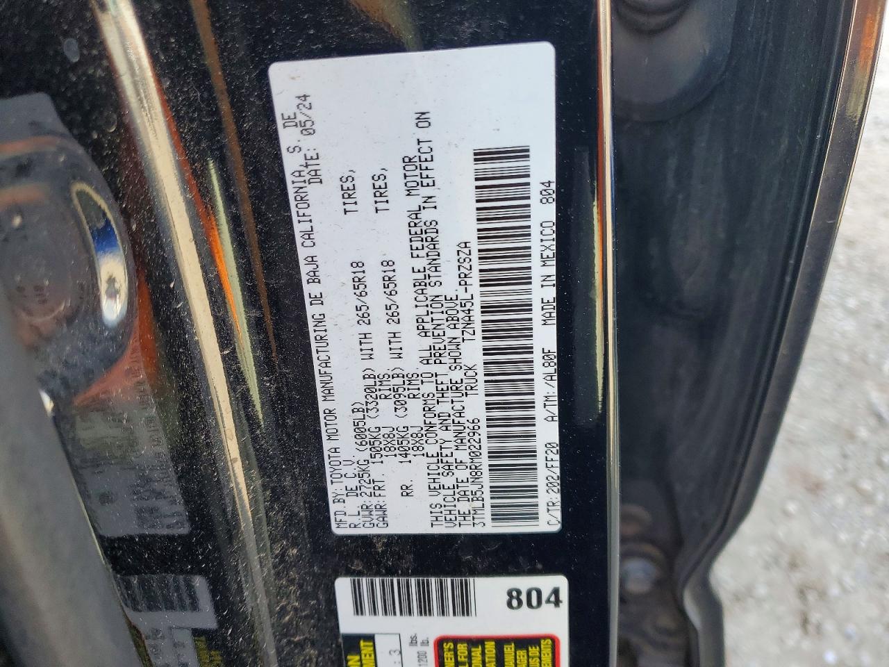 2024 TOYOTA TACOMA DOUBLE CAB photo 12