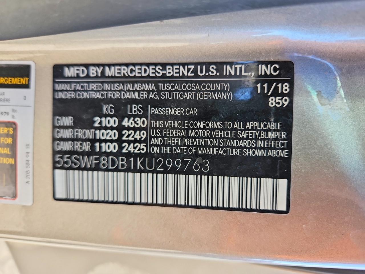 2019 MERCEDES-BENZ C 300 photo 12