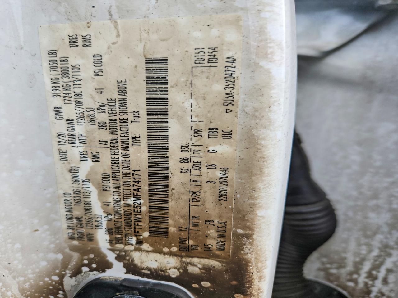 2021 FORD F150 SUPERCREW photo 23