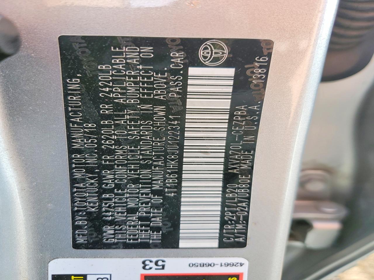 2018 TOYOTA CAMRY XSE photo 34