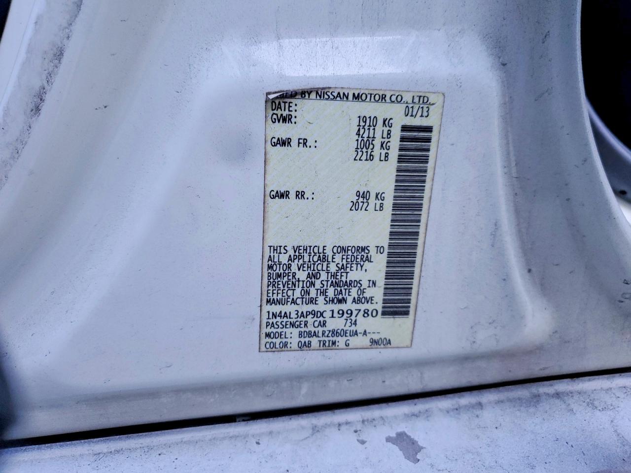 2013 NISSAN ALTIMA 2.5 photo 23