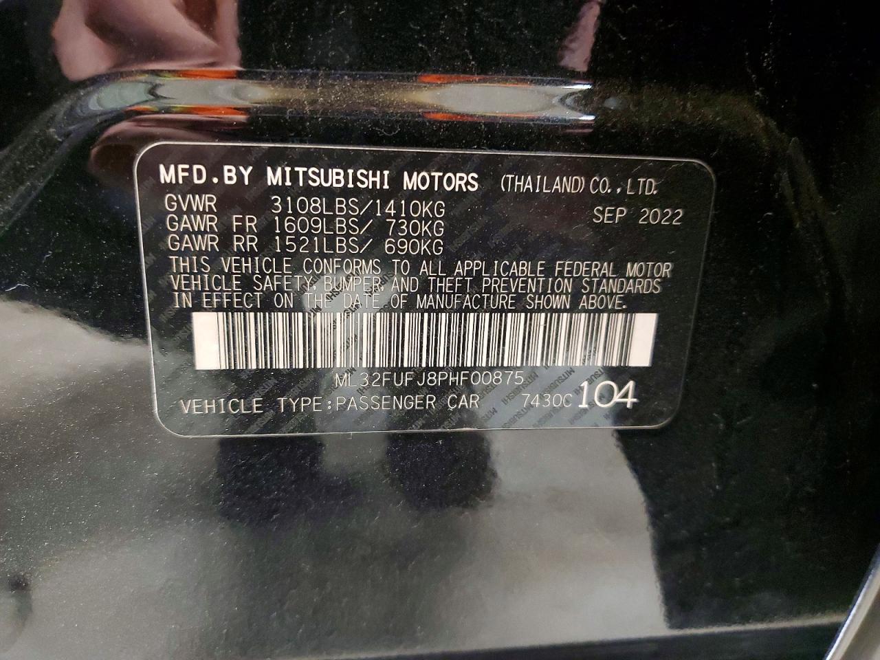 2023 MITSUBISHI MIRAGE G4 ES photo 34